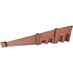Brick tapered retaining wall