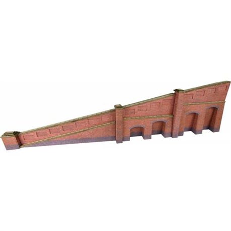 Brick tapered retaining wall