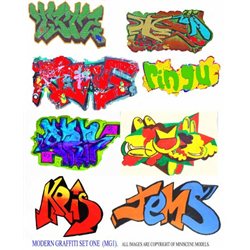Waterside graffiti transfers