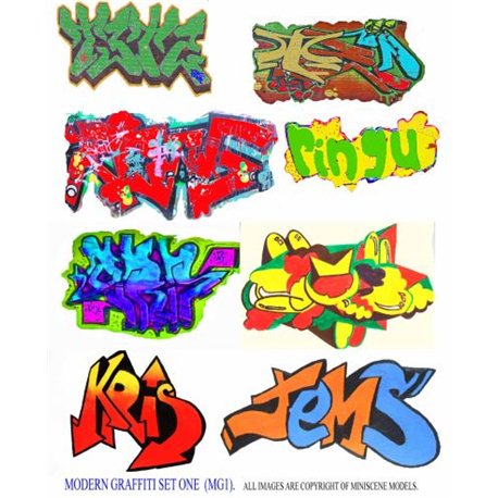 Waterside graffiti transfers