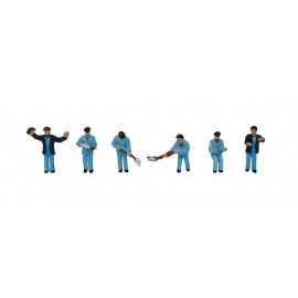 Locomotive staff (6) figures (painted)