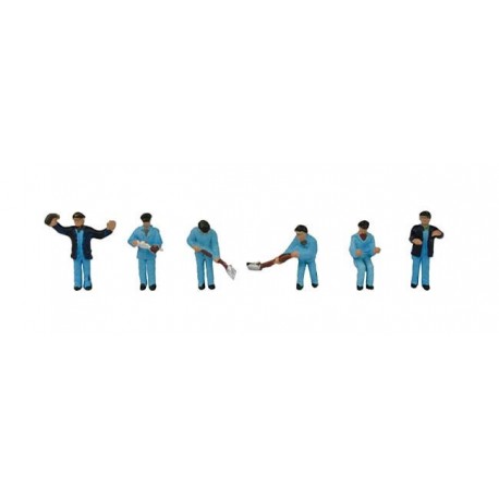 Locomotive staff (6) figures (painted)