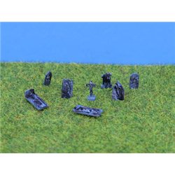 PD Marsh PDX56 - N Gauge Painted gravestones