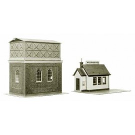 Water Tower & Weighbridge (H. max: 120mm) - Card kit