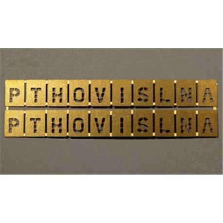Headcode Letter Stencils