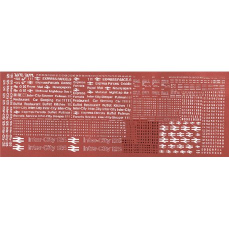 BR Blue Era Loco And Coach Insignia To Circa 1978 - Transfers sheet