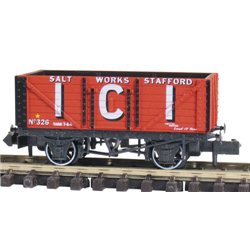Coal 7 Plank Wagon No 326 ICI Salk Works Stafford Red