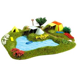 lake and campsite
