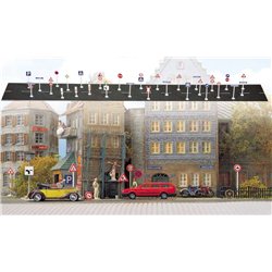 256 city sign set n gauge