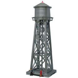 Lighted Water Tower with Figures