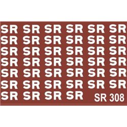 S.R. 1923-1936 Large Lettering (white) for sides of wagons.