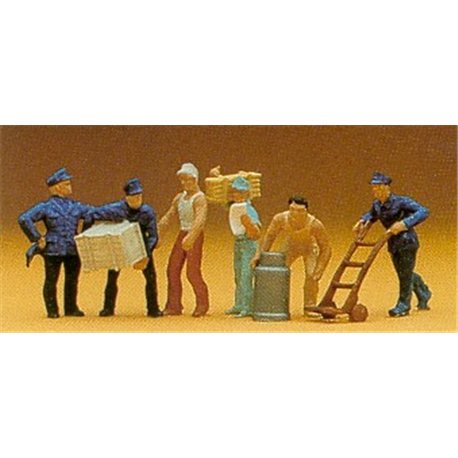 Delivery Men with Trolly & Loads (6)