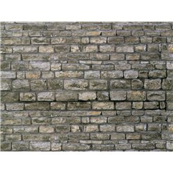 HO Granite wall embossed card sheet 250x125mm