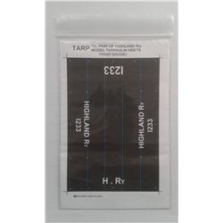 Pre-Group Wagon Tarpaulin Sheets -Highland Railway. - pack of 2