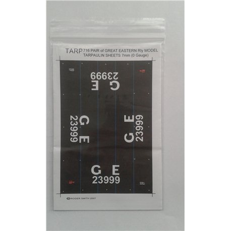 Pre.Group Wagon Tarpaulin Sheets – G.E.Rly. - pack of 2