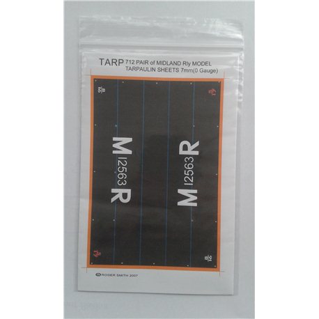 Pre-Group Wagon Tarpaulin Sheets-Mid R/Way - pack of 2