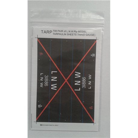 Pre-Group Wagon Tarpaulin Sheets – L.N.W.Rly. - pack of 2