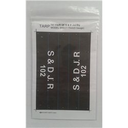 Pre-Group Wagon Tarpaulin Sheets – S D Jnt Rly. - pack of 2