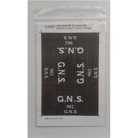 Pre-Group Wagon Tarpaulin Sheets -G.N.S.R. - pack of 2