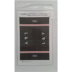 Pre-Group Wagon Tarpaulin Sheets – L & Y - pack of 2