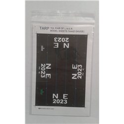 Wagon Tarpaulin Sheets – L.N.E.R. - pack of 2
