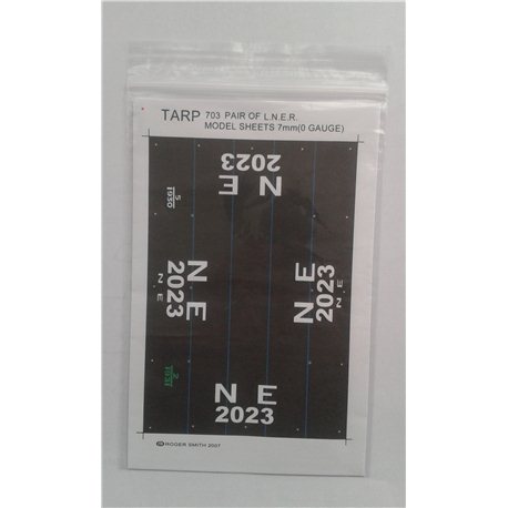 Wagon Tarpaulin Sheets – L.N.E.R. - pack of 2