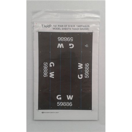 Wagon Tarpaulin Sheets – G.W.R - pack of 2