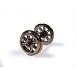 Metal Split Spoked Wagon Wheels (x10)