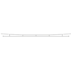 OO/HO Catenary Contact Wires 5 x 500mm