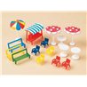 HO Benches chairs tables sun shades