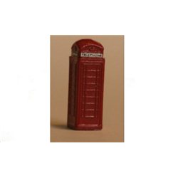 Painted Telephone Box (N Scale 1/148th)