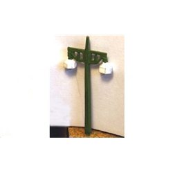 4 S.R. double concrete platform lamps (N Scale 1/148th)