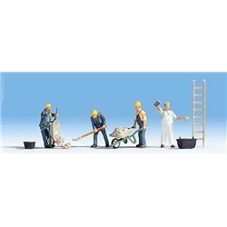 Bricklayers with Ladder