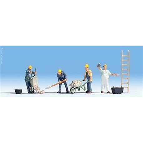 Bricklayers with Ladder