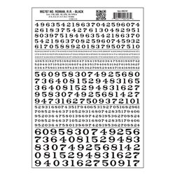 Numbers Roman RR Black Dt