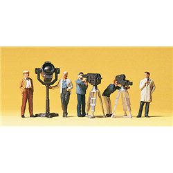 Film and Tv Crew with Light & Cameras