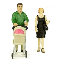 G Scale Shopping People