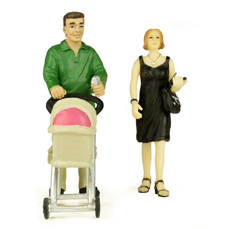 G Scale Shopping People