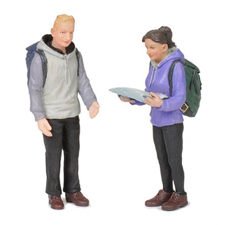 Man and Woman Hikers