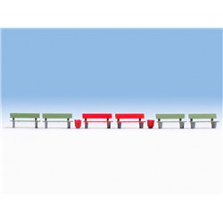 Benches (6) and Litter Bins (3)