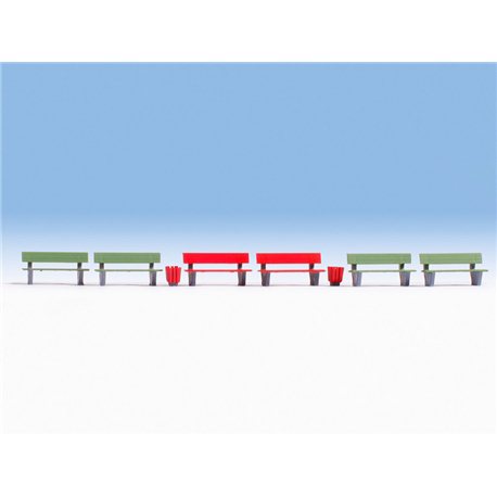Benches (6) and Litter Bins (3)