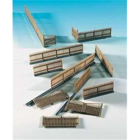 H0 Accessories set wooden fence 84cm long