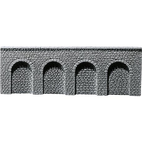 Arcade Wall Natural Stone Ashlars Round