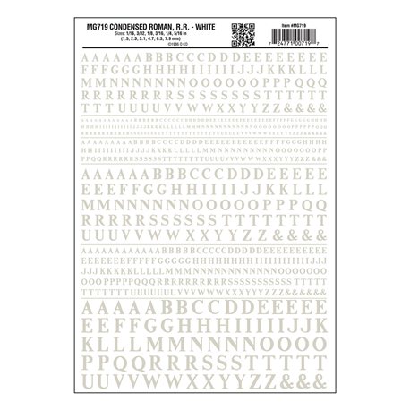 Condensed Roman RR White Dt