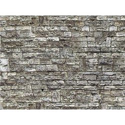 HO Stone wall embossed card sheet 250x125mm