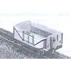Lynton & Barnstaple 4-wheels Open Wagon (Side Hung Doors)