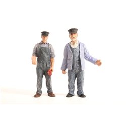 Two Locomotive Crew - 16mm scale