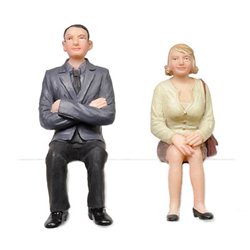 Sitting Man and Woman