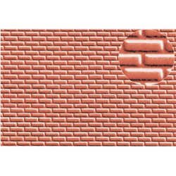 Plastic sheet redbrick 4mm 