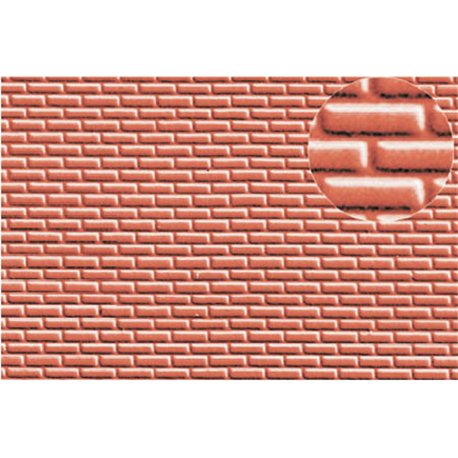 Plastic sheet redbrick 4mm 